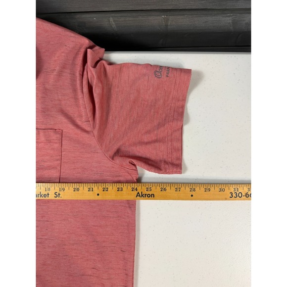 Travis Mathew Shirt Mens 2XL Short Sleeve Red Polo Ocean Club Paradise island - Picture 5 of 6